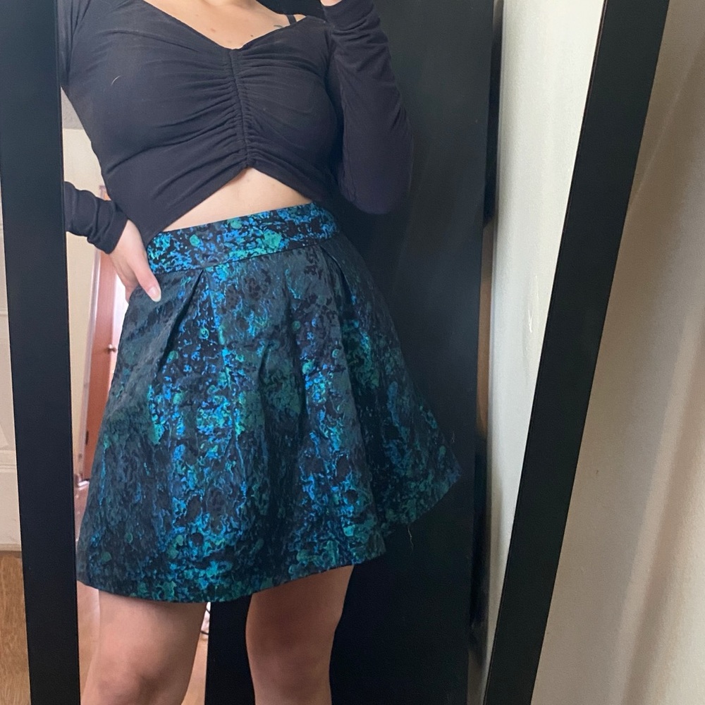 Green skirt